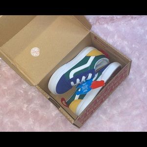 🔵🟢Vans - Old Skool Elastic Blue/Green🟡🔴